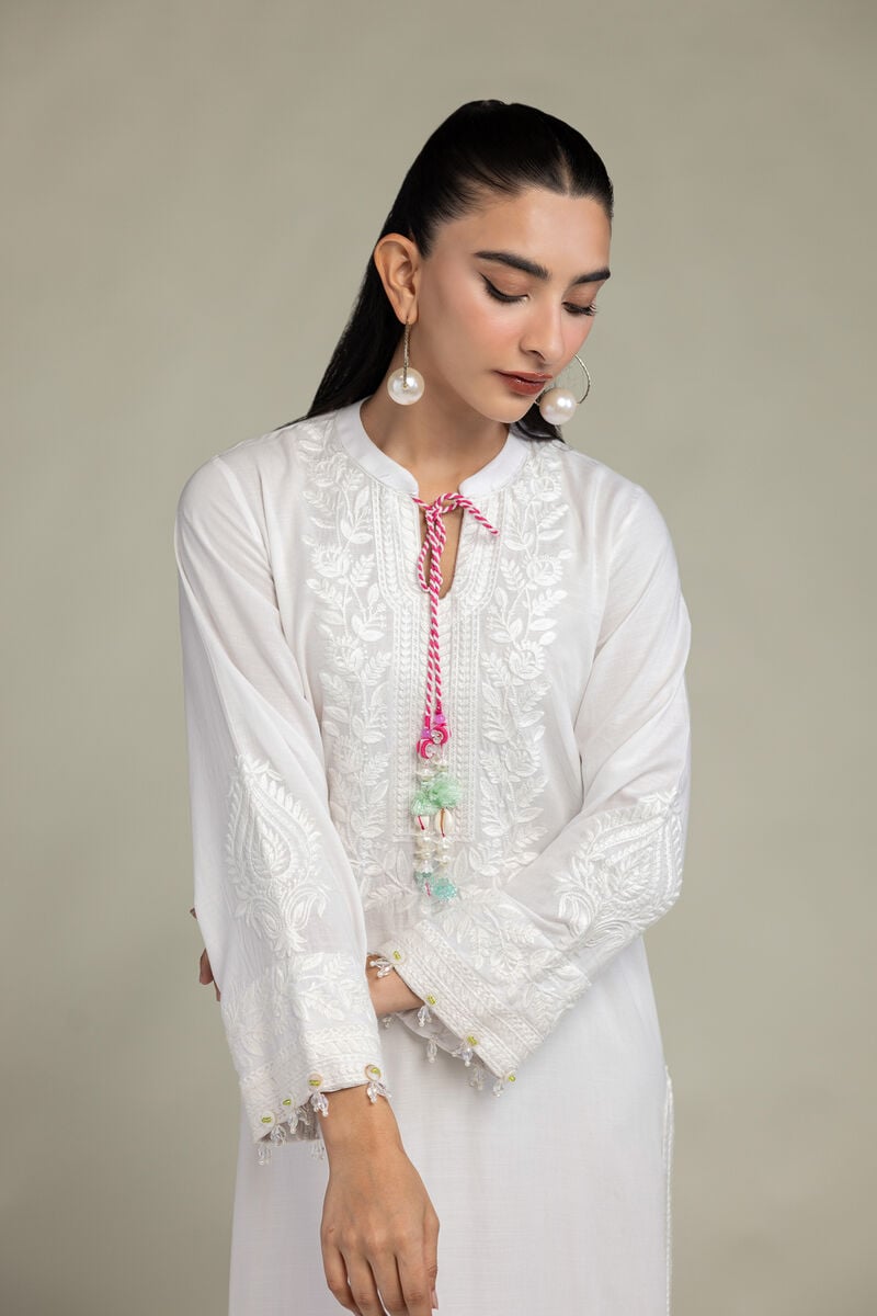 White Silk Kurta