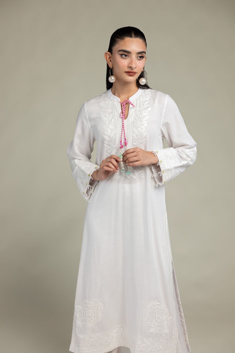 White Silk Kurta