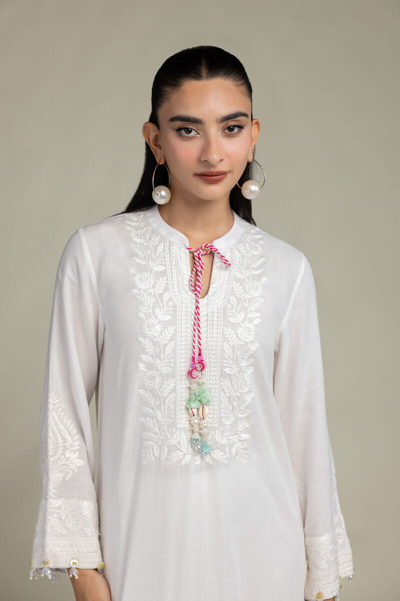 White Silk Kurta