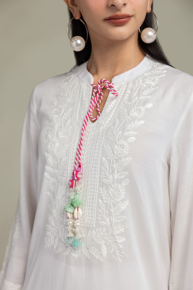 White Silk Kurta