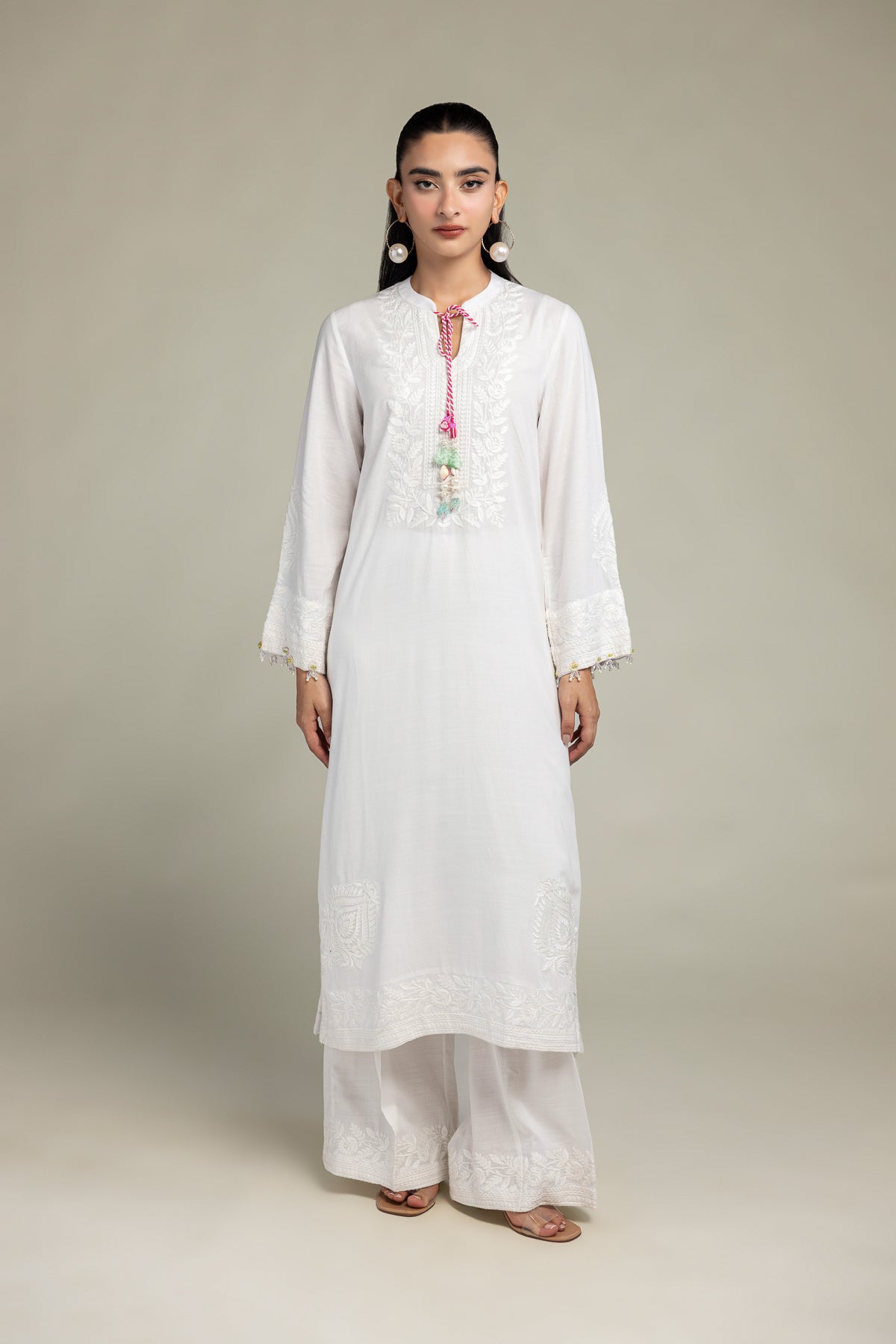 White Silk Kurta