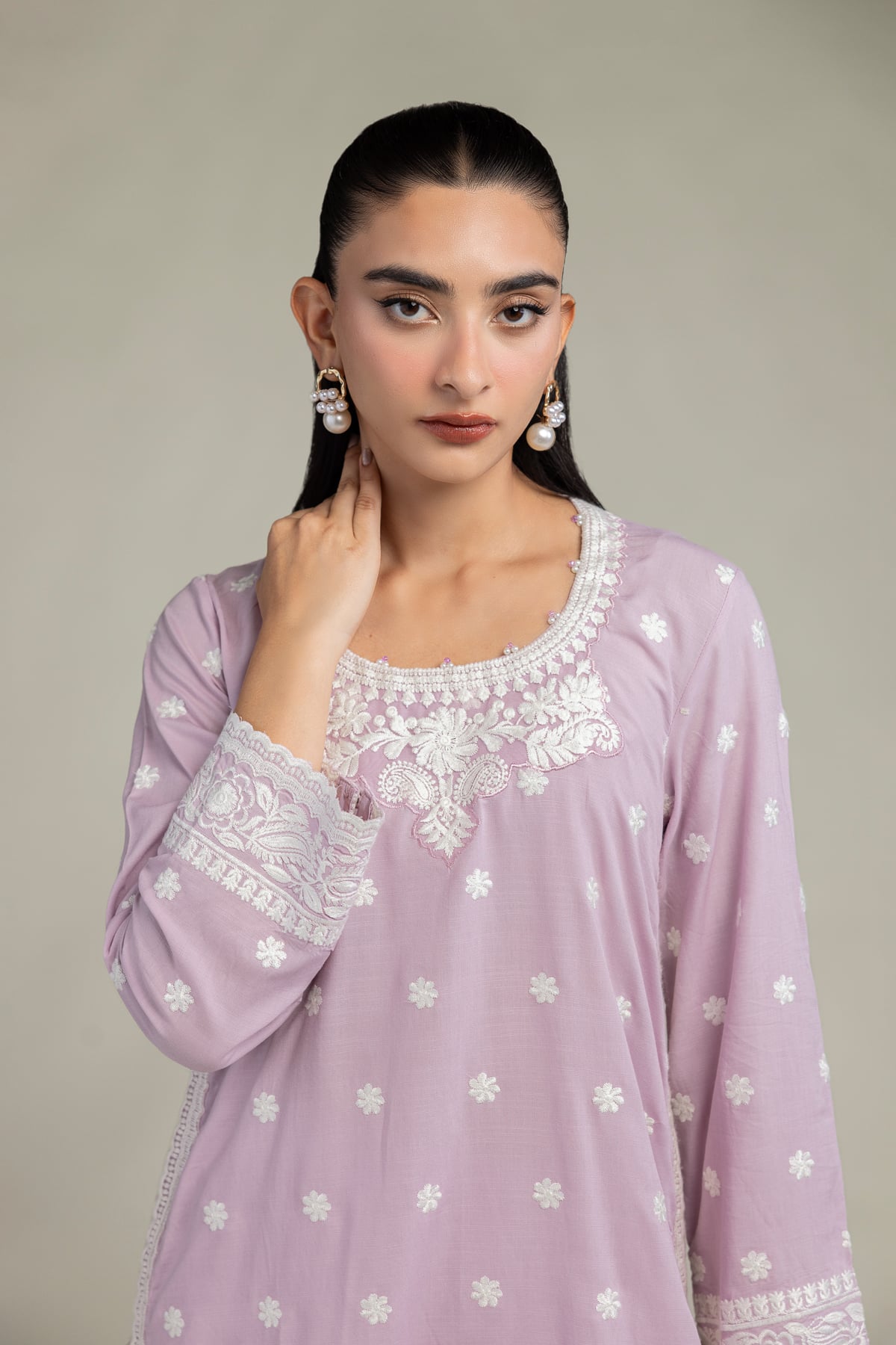 Short Silk Kurta