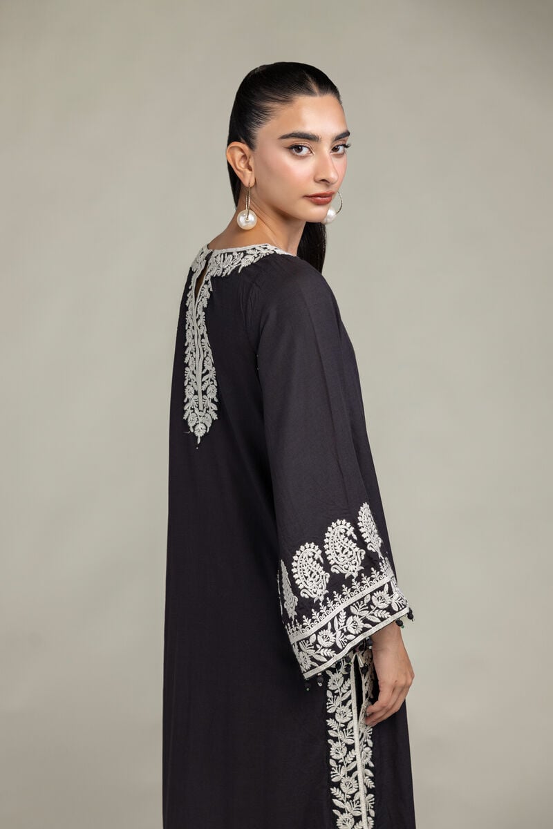 Black Silk Kurta