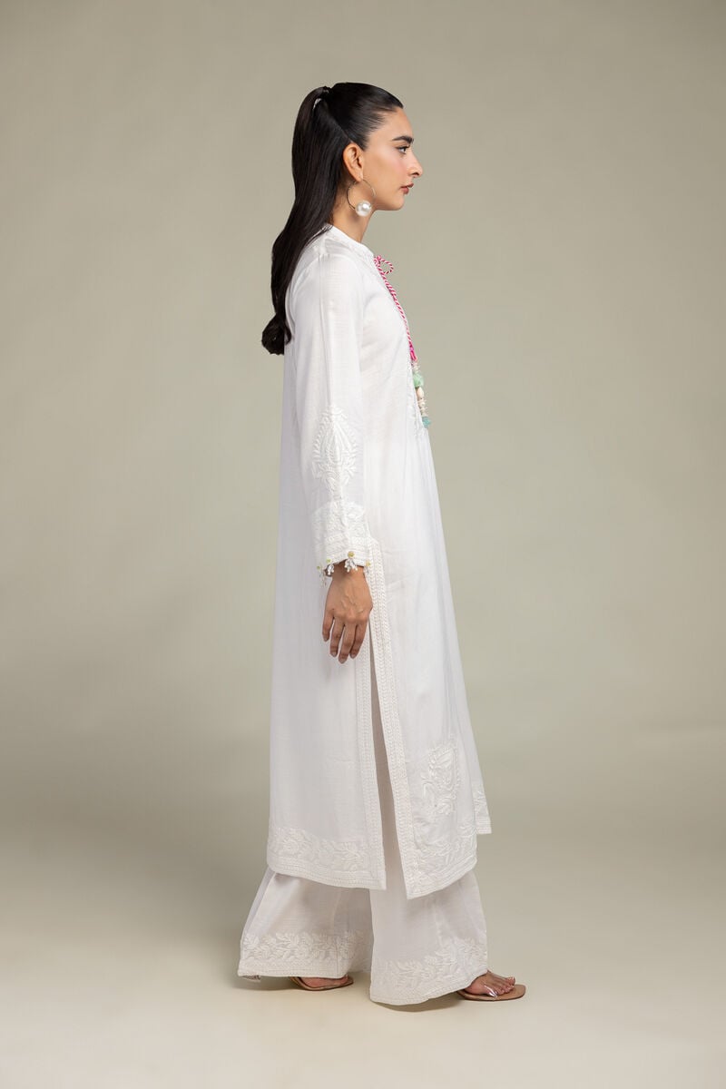 White Silk Pants