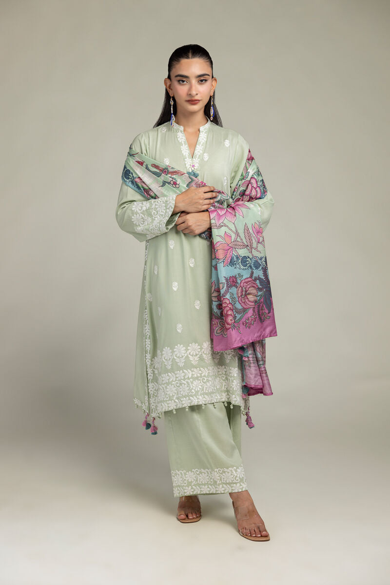 Floral Silk Pants