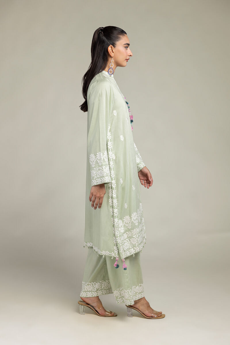 Floral Silk Pants