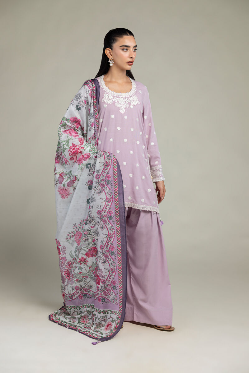 Floral Silk Dupatta