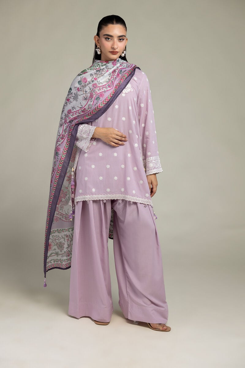Floral Silk Dupatta