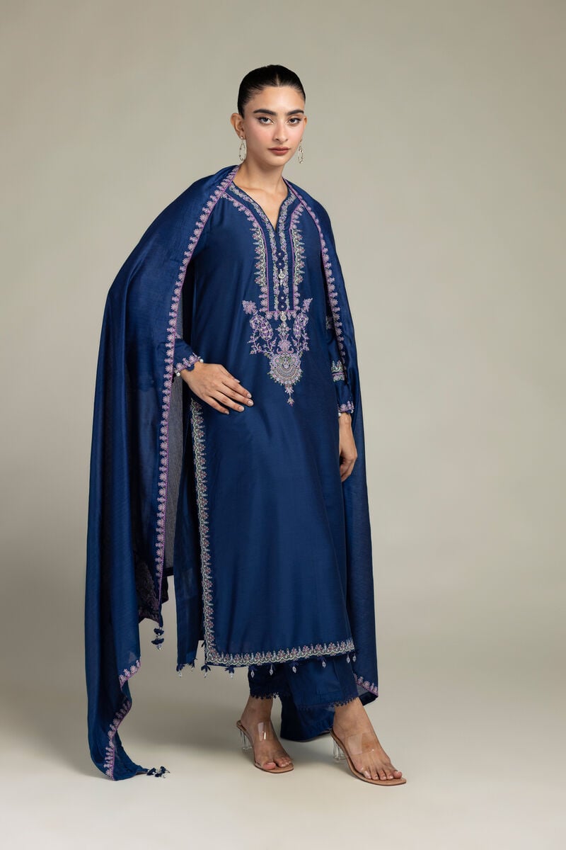 Navy Longline Kurta