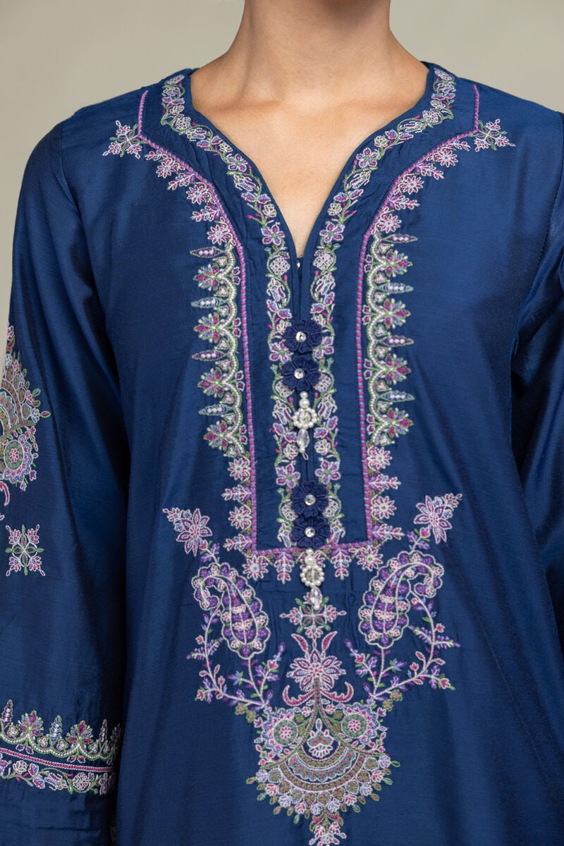 Navy Longline Kurta