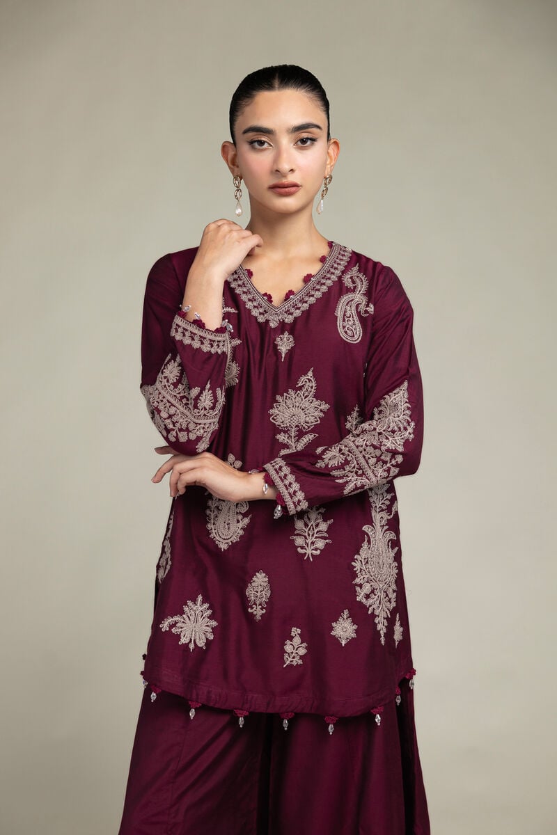 Paisley V-Neck Kurta