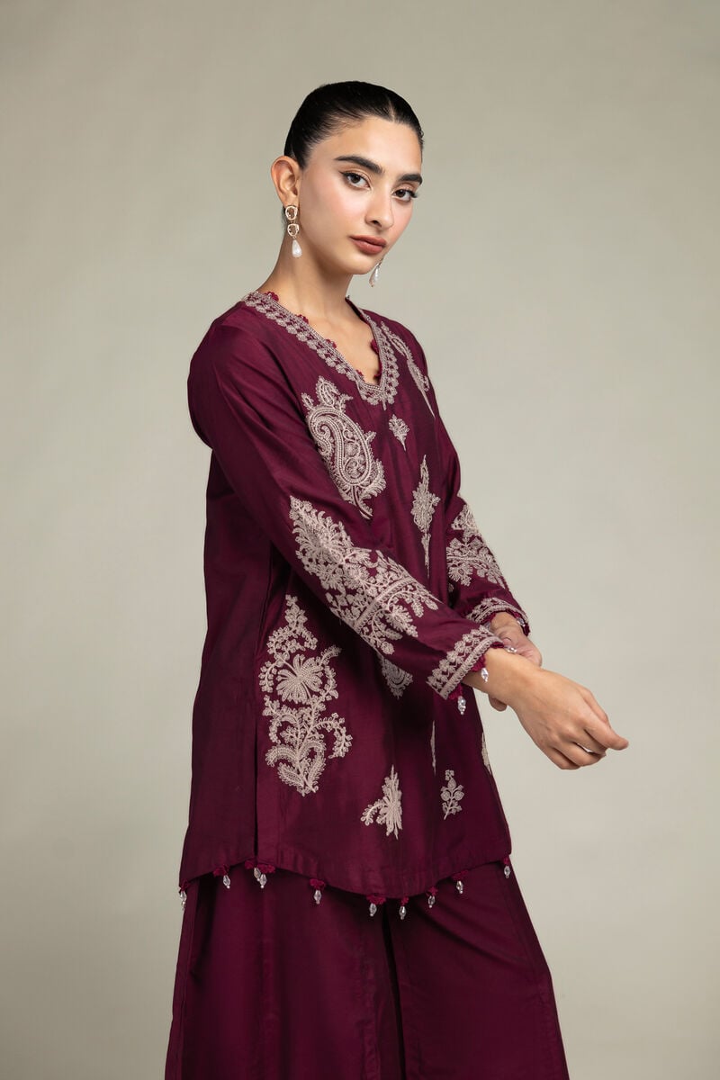Paisley V-Neck Kurta