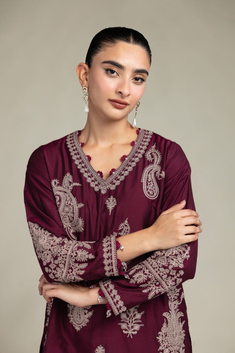 Paisley V-Neck Kurta