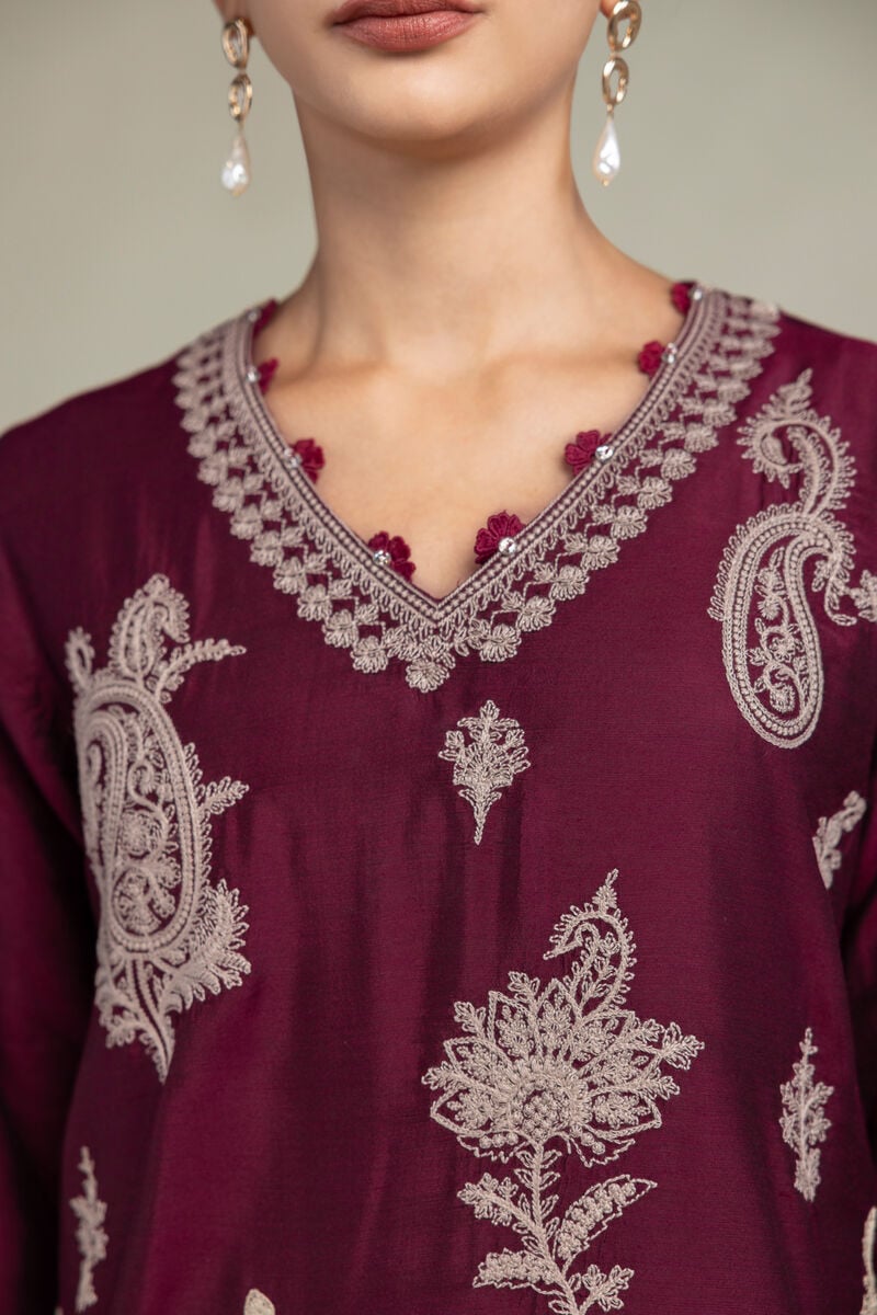 Paisley V-Neck Kurta