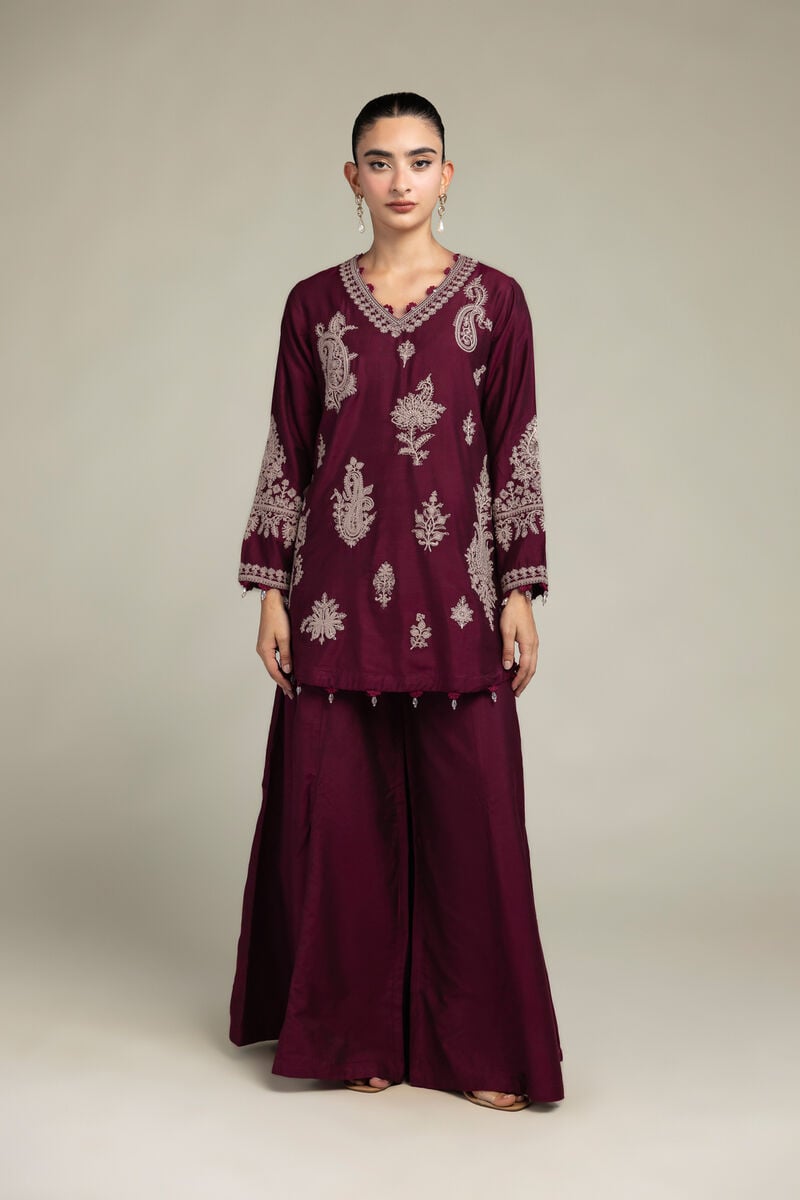 Paisley V-Neck Kurta