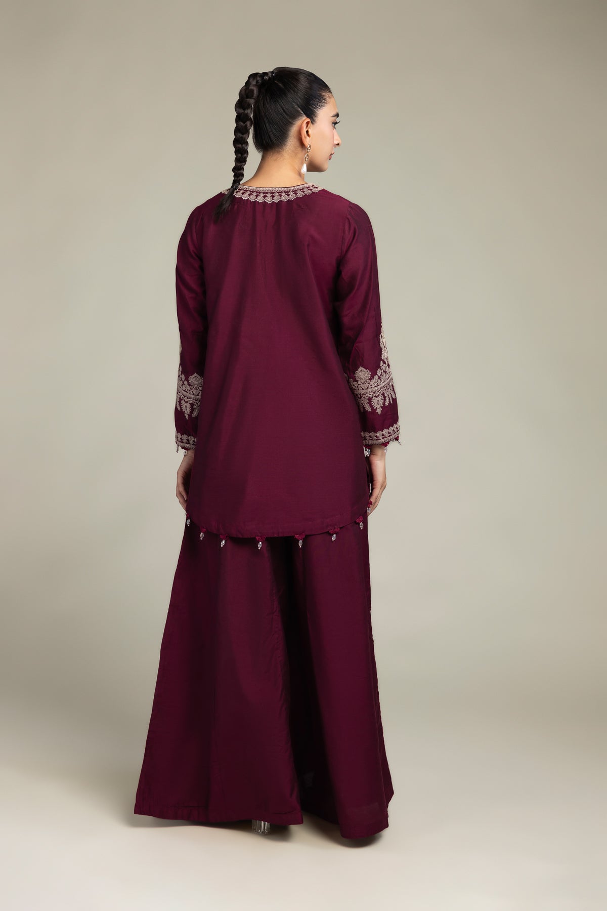 Paisley V-Neck Kurta