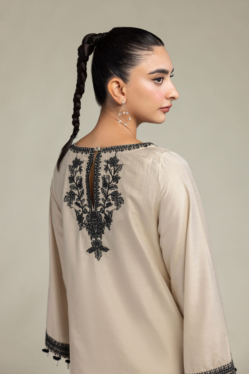 Floral Beige Kurta