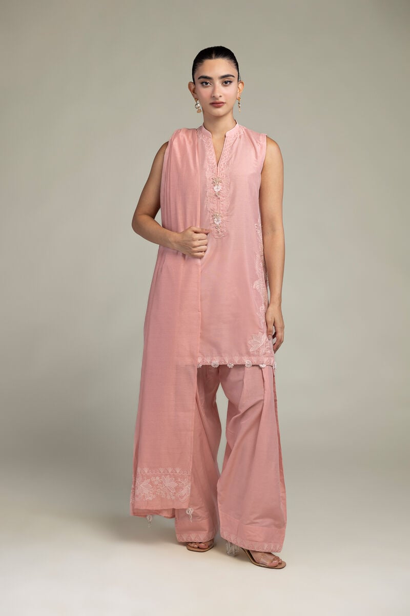 Pink Solid Shalwar