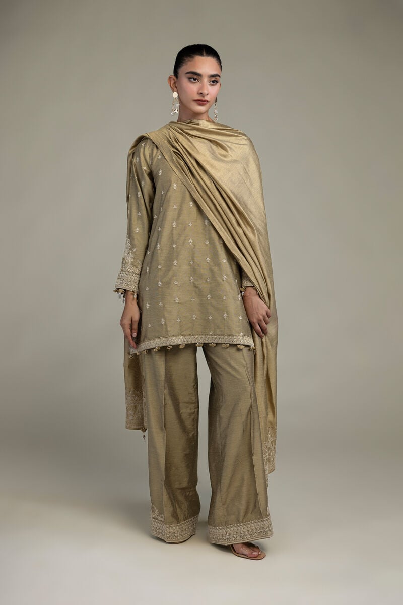 Raw Silk Pants