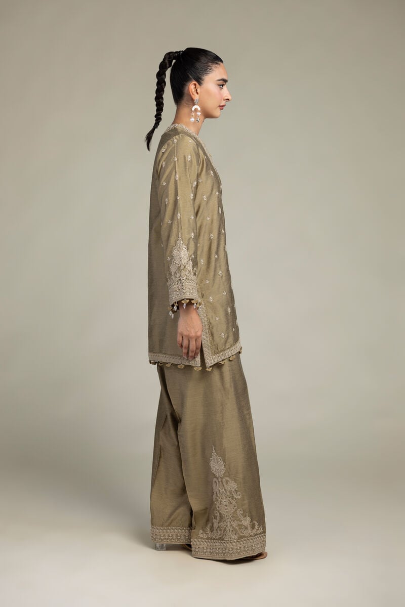 Raw Silk Pants