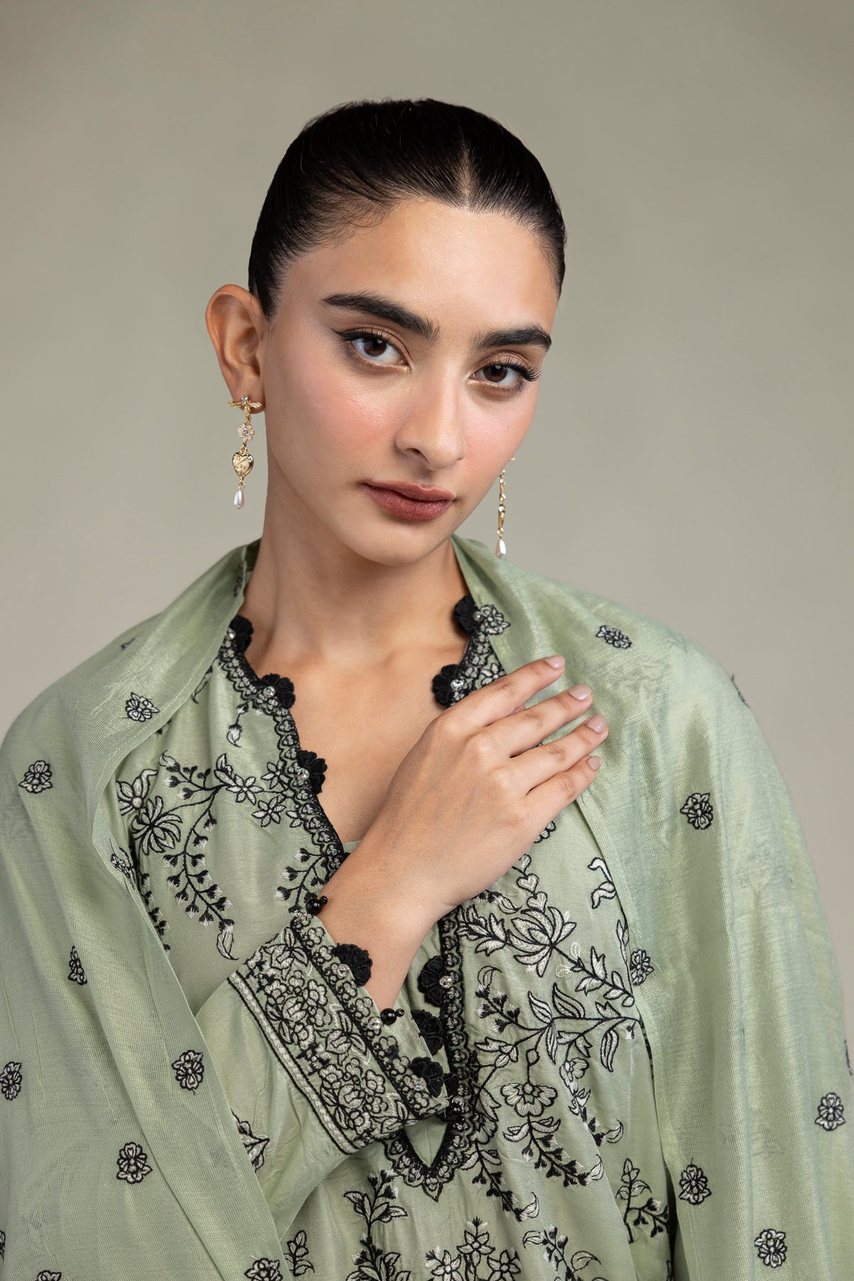 Floral Cotton Dupatta