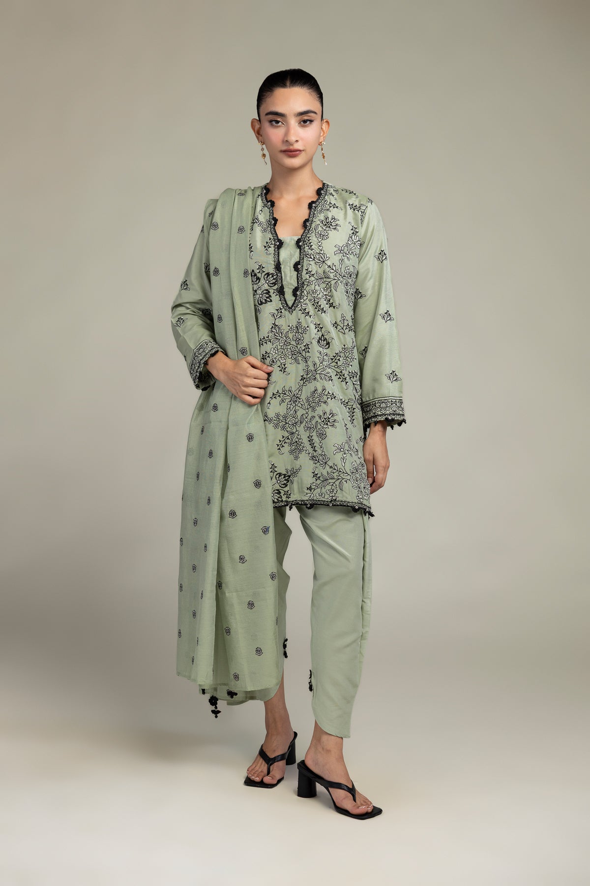 Floral Cotton Dupatta