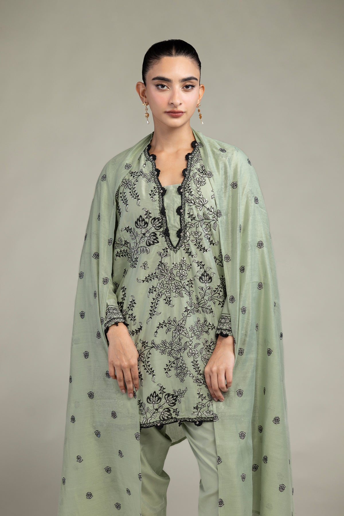 Floral Cotton Dupatta