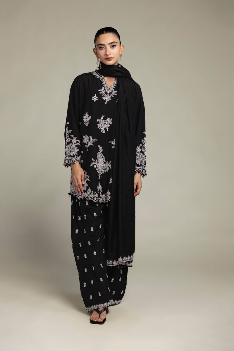 Cotton Black Dupatta