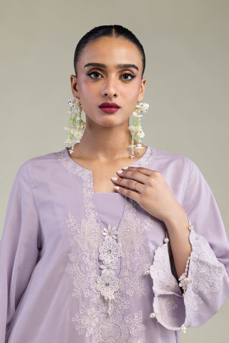 Lavender Silk Kurta