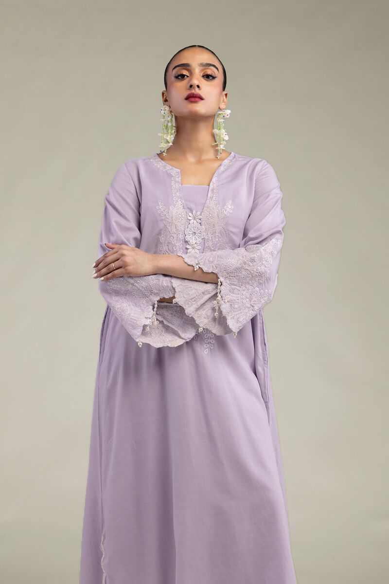 Lavender Silk Kurta