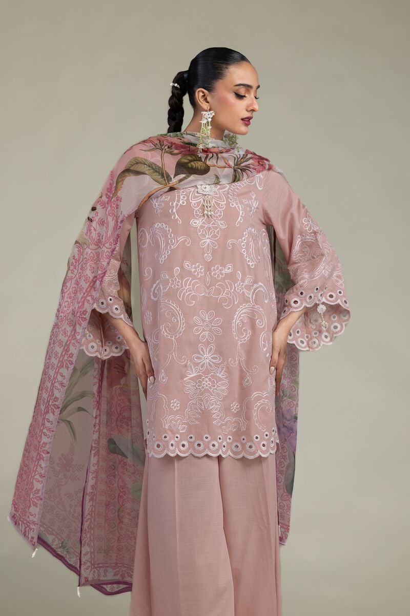 Floral Silk Kurta