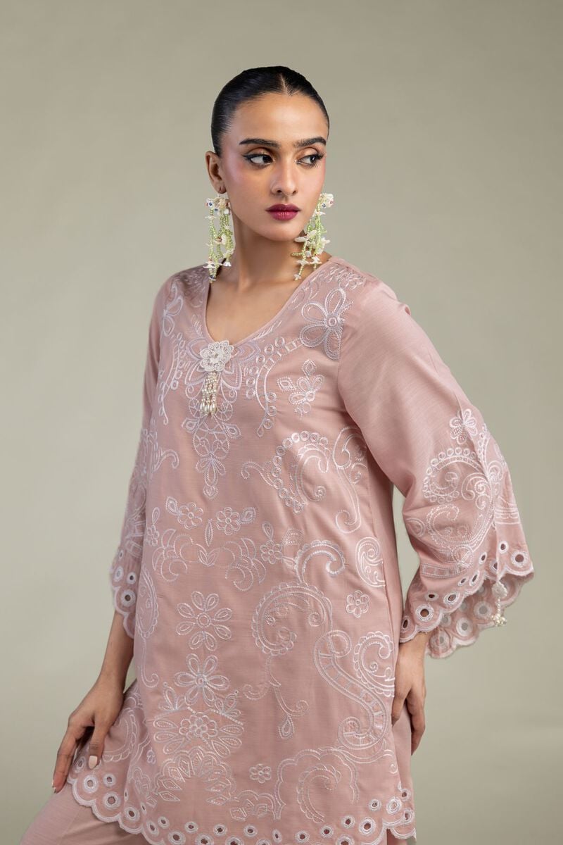Floral Silk Kurta