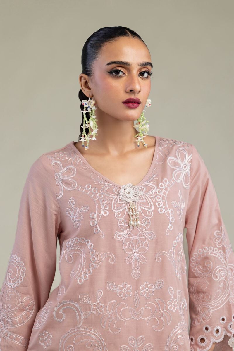 Floral Silk Kurta