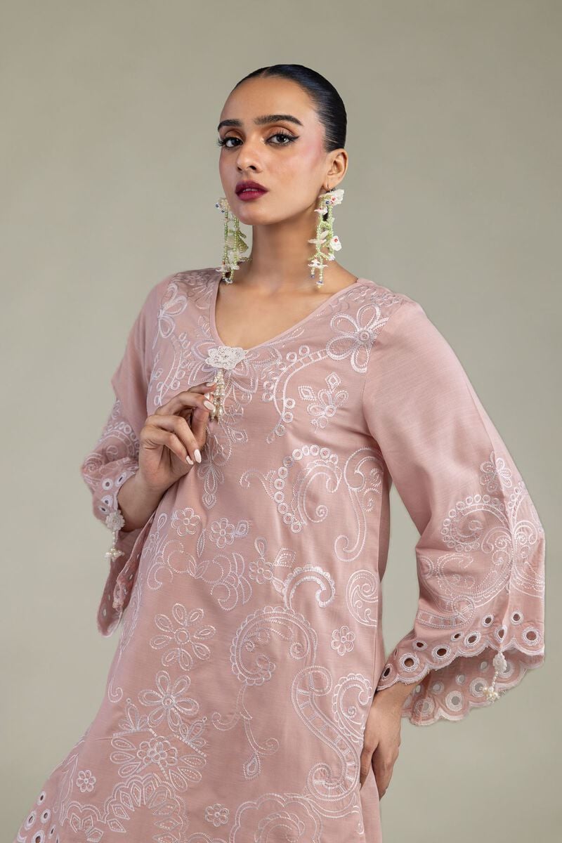 Floral Silk Kurta
