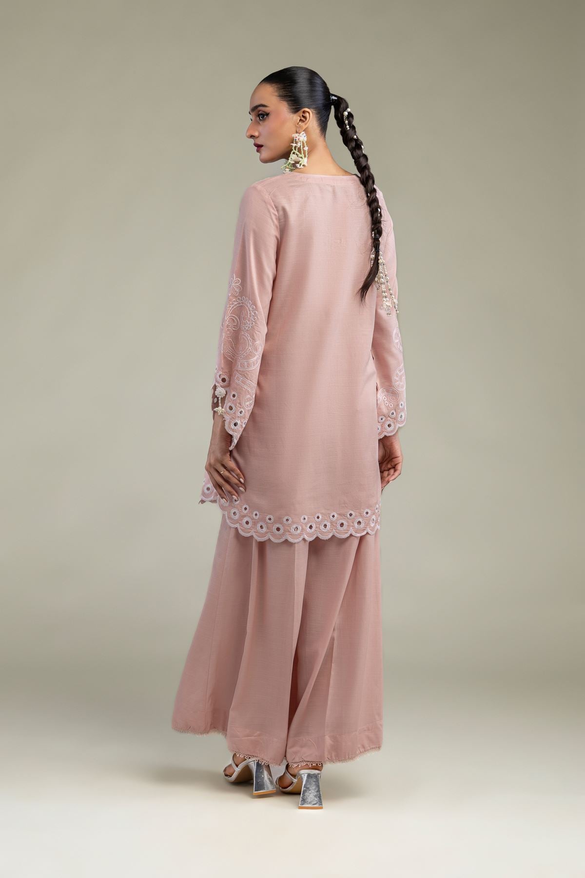 Floral Silk Kurta