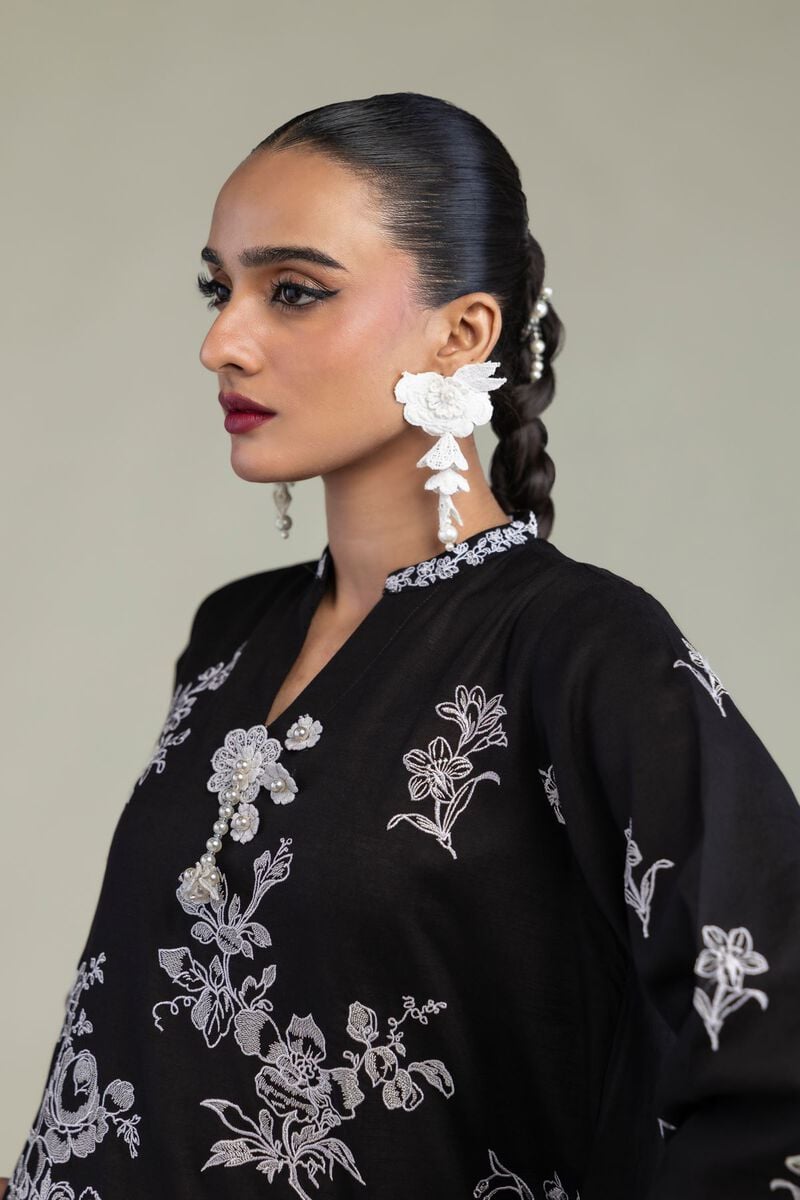 Black Silk Kurta