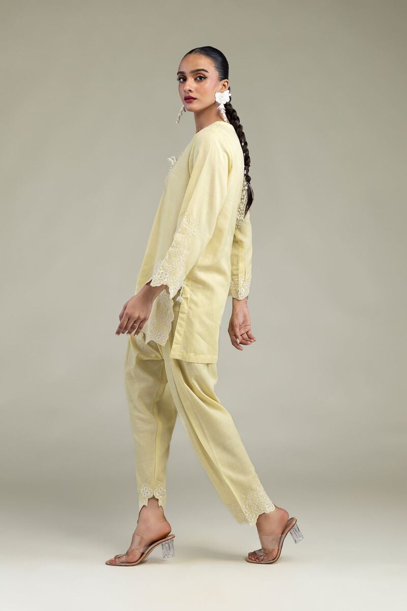Yellow Silk Shalwar