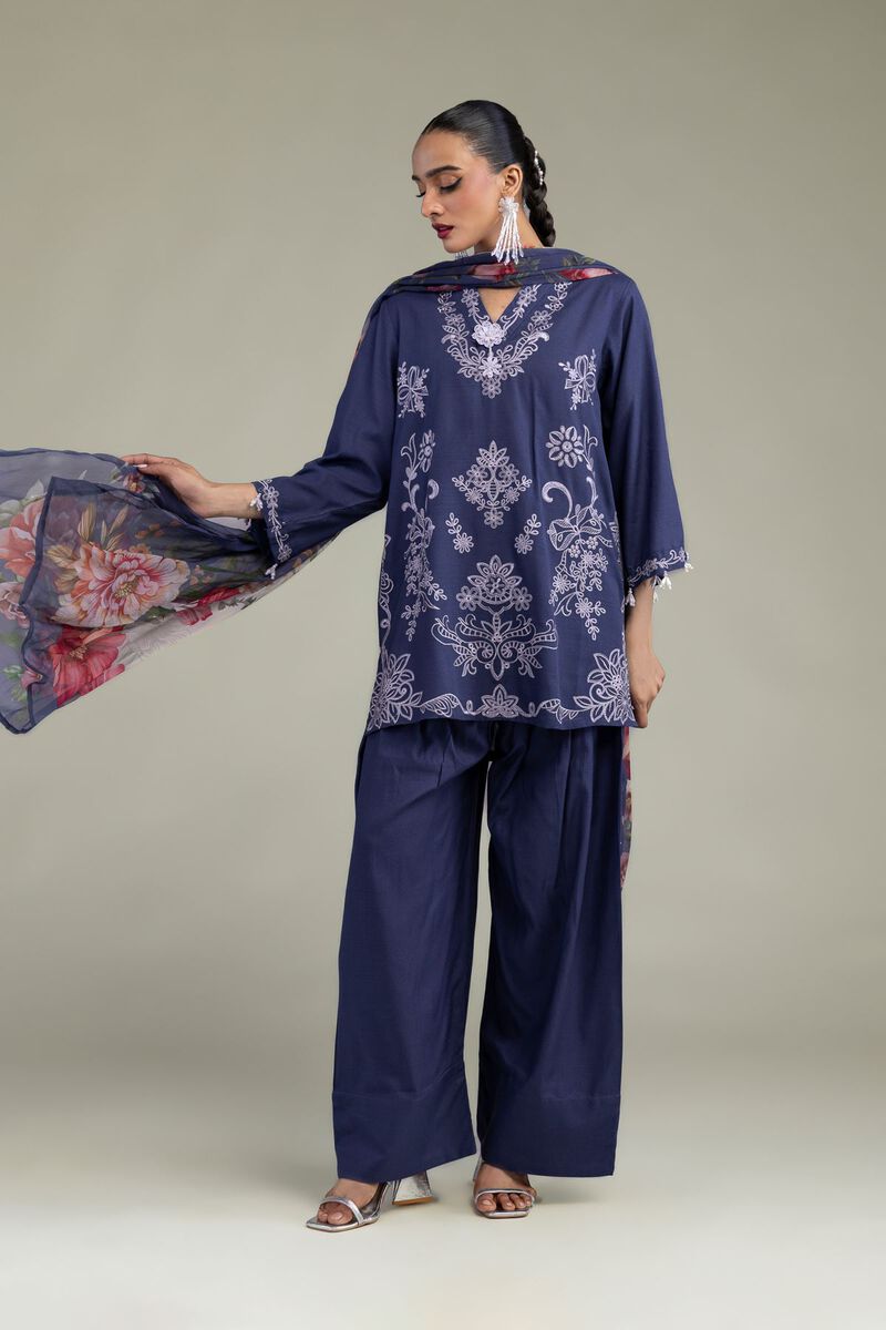 Solid Silk Shalwar