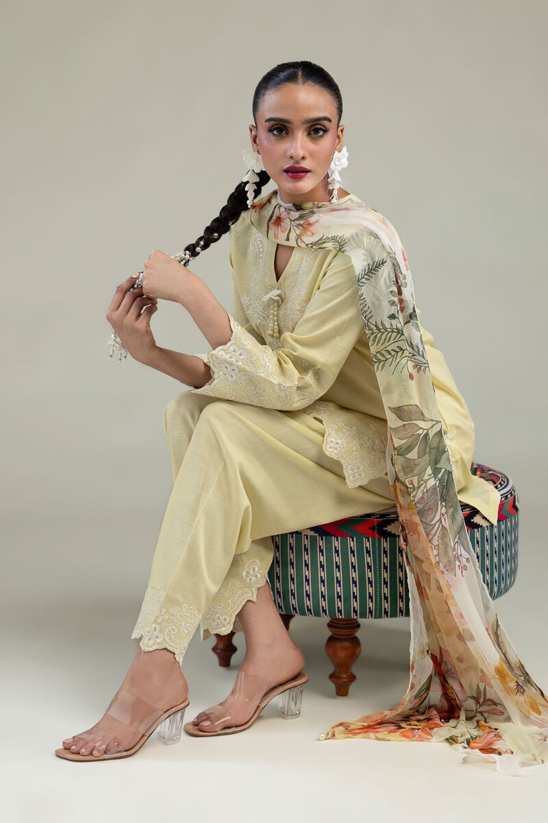 Yellow Chiffon Dupatta