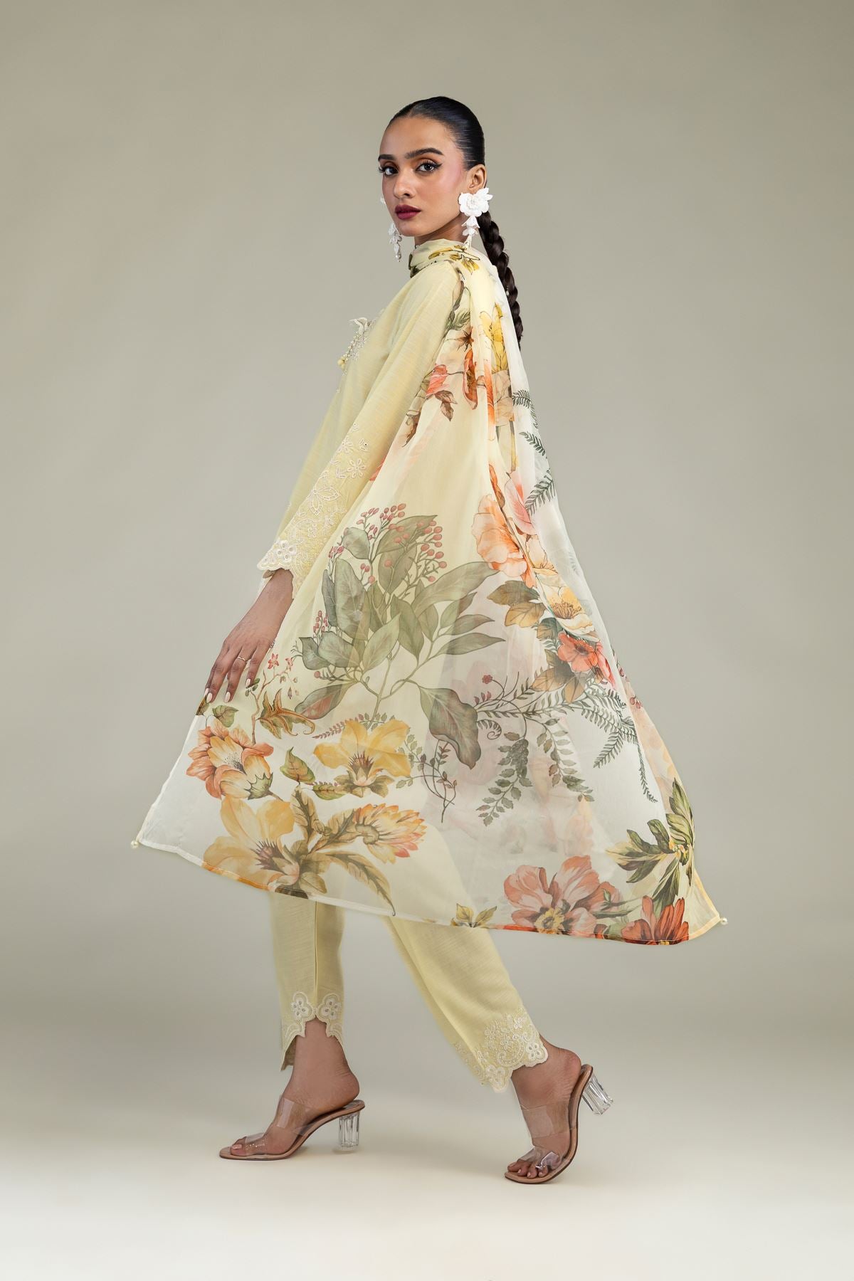Yellow Chiffon Dupatta