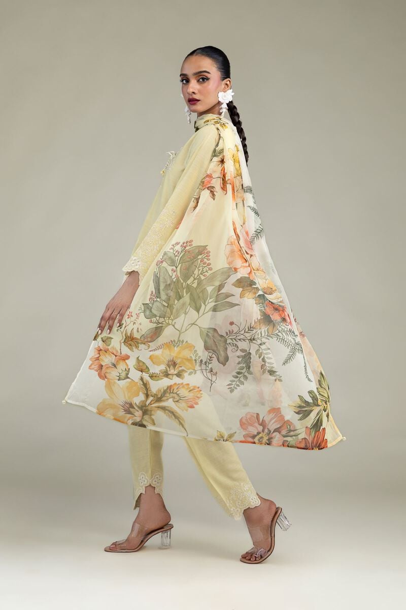 Yellow Chiffon Dupatta