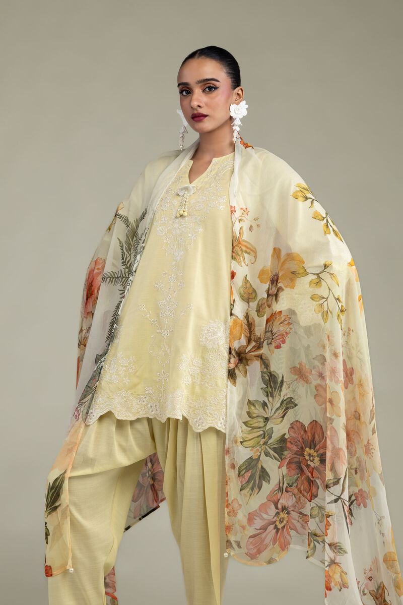 Yellow Chiffon Dupatta