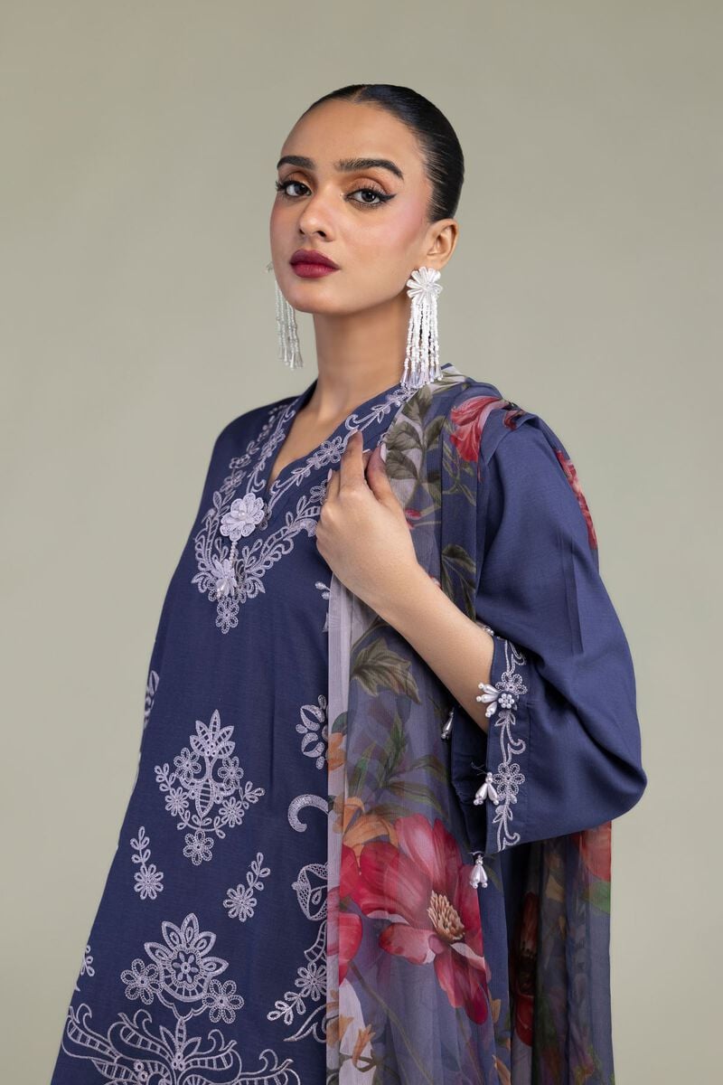 Floral Chiffon Dupatta