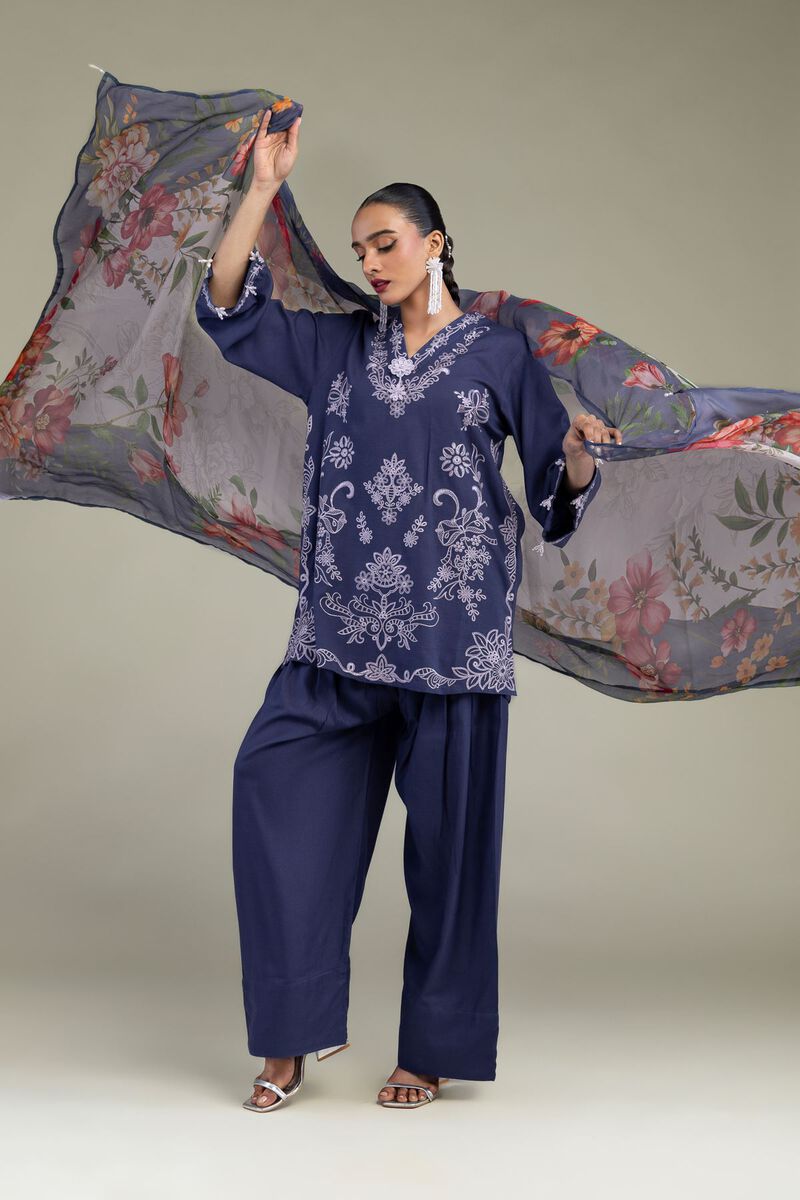 Floral Chiffon Dupatta