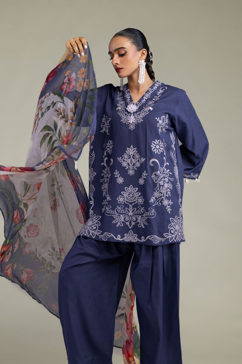 Floral Chiffon Dupatta