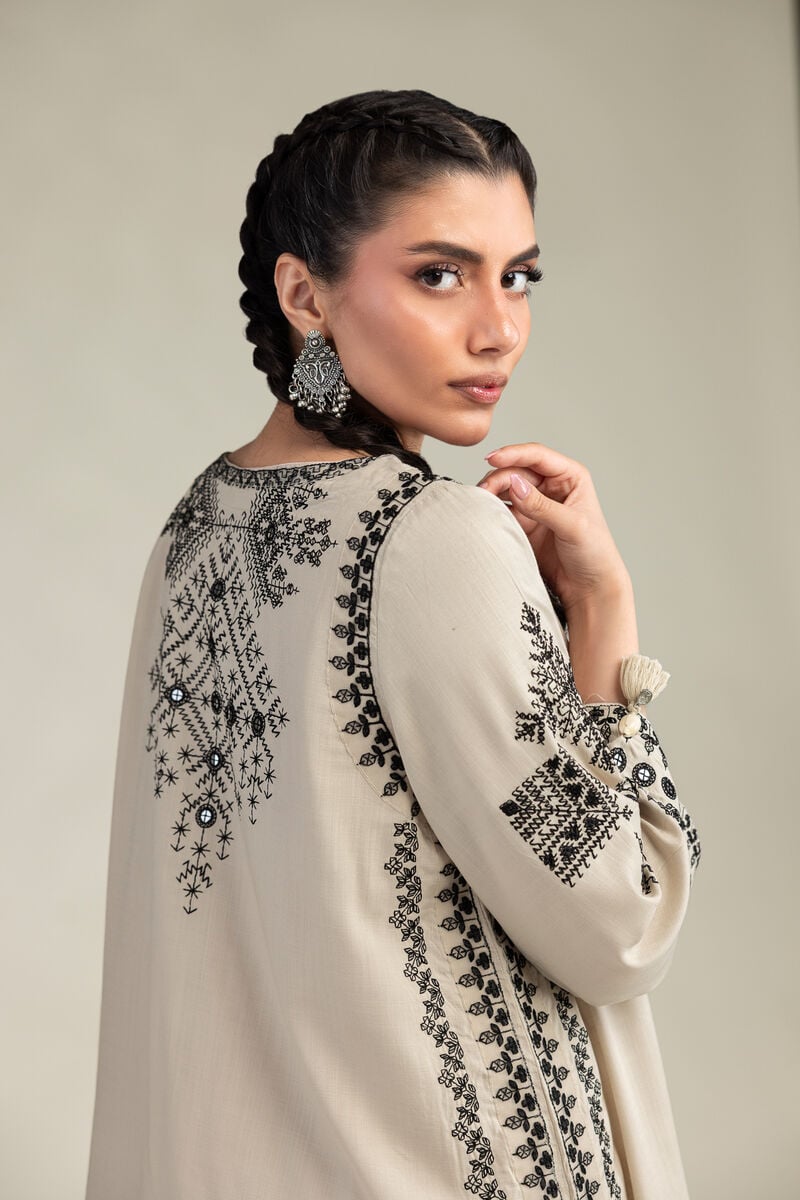 Short Beige Kurta
