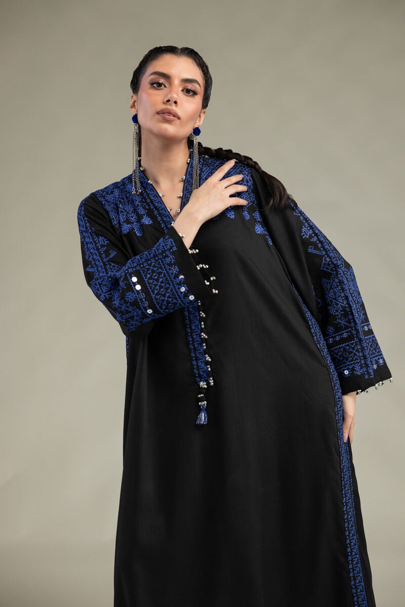V-Neck Longline Kurta
