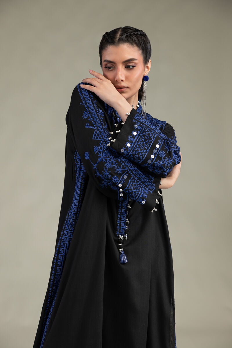 V-Neck Longline Kurta