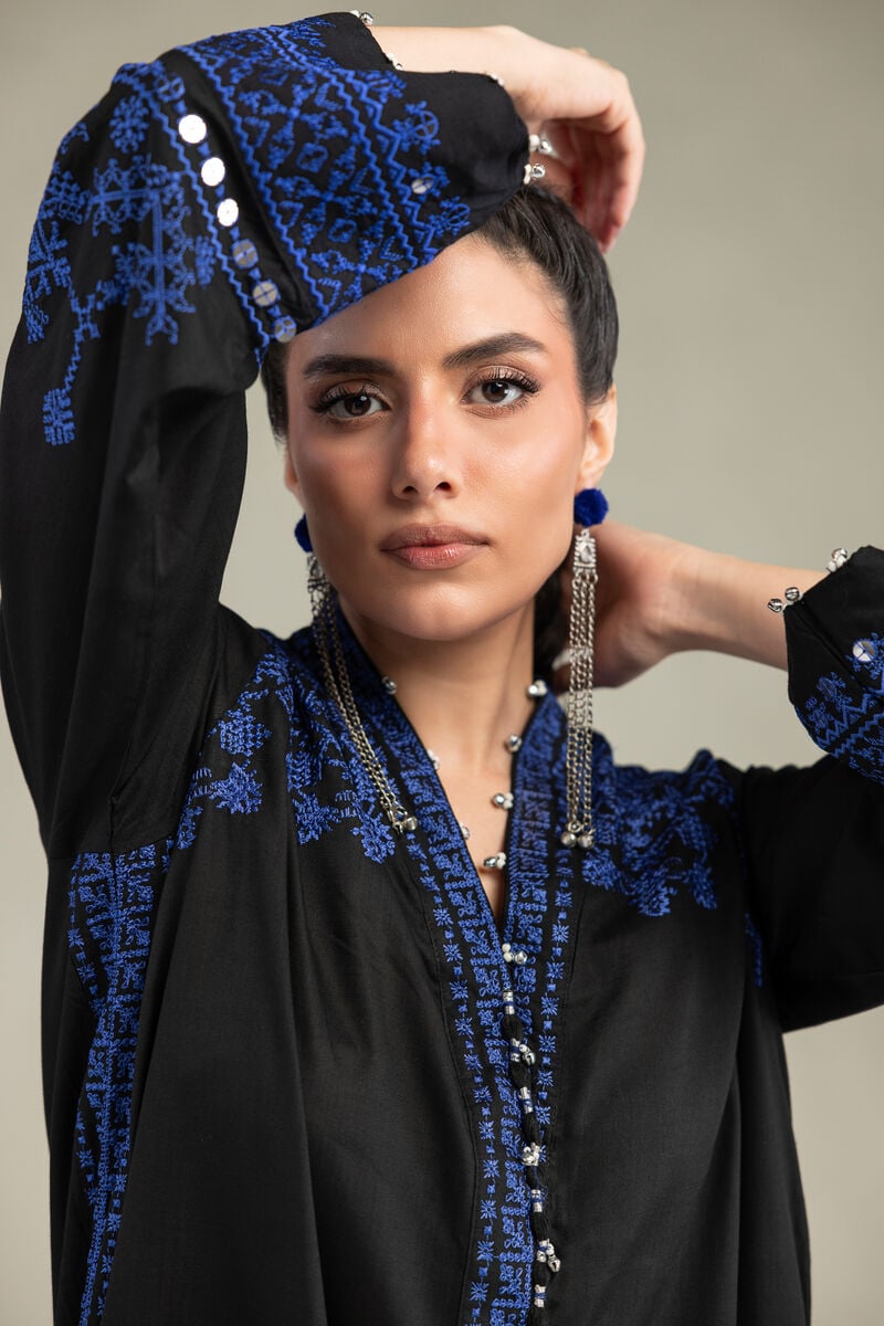 V-Neck Longline Kurta