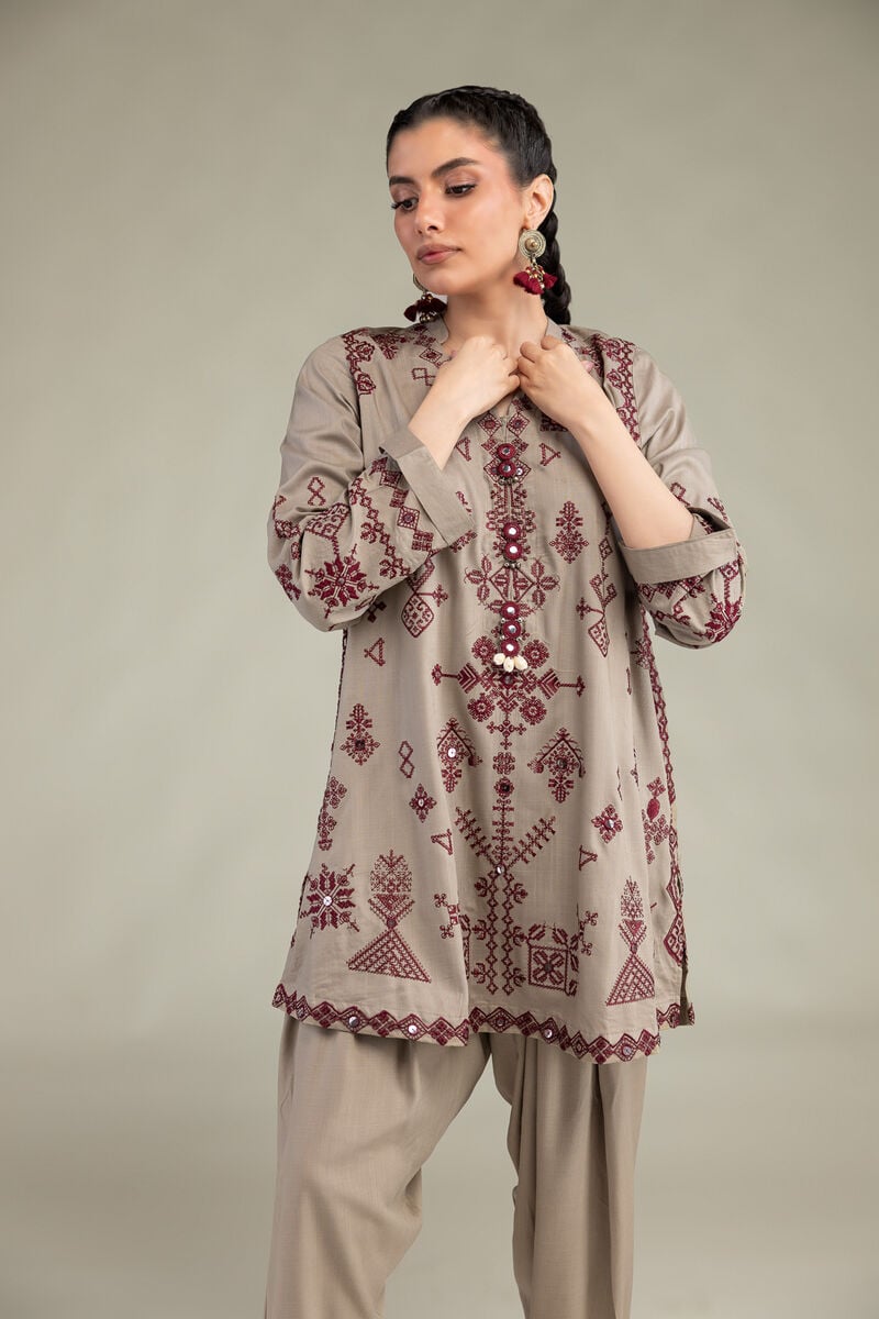Short Geometric Kurta